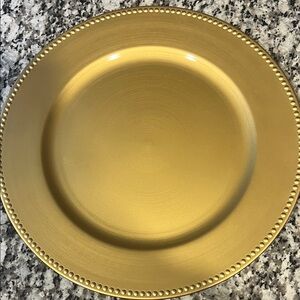 Elegant Gold Charger Plate